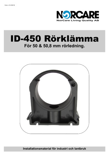 Rörklämmor ID-450