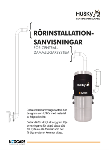 Installation centraldammsugare