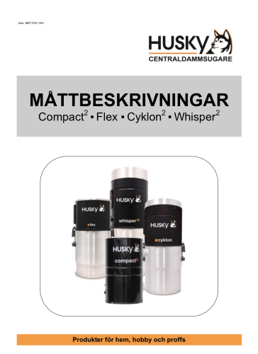 Måttbeskrivningar nya centralenheter