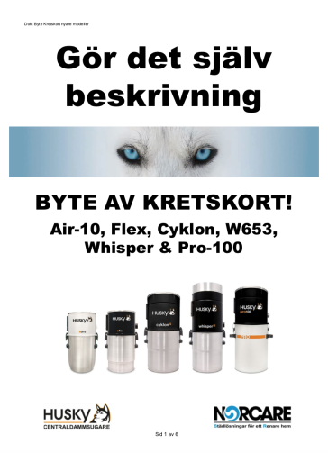 Byte kretskort nyare modeller